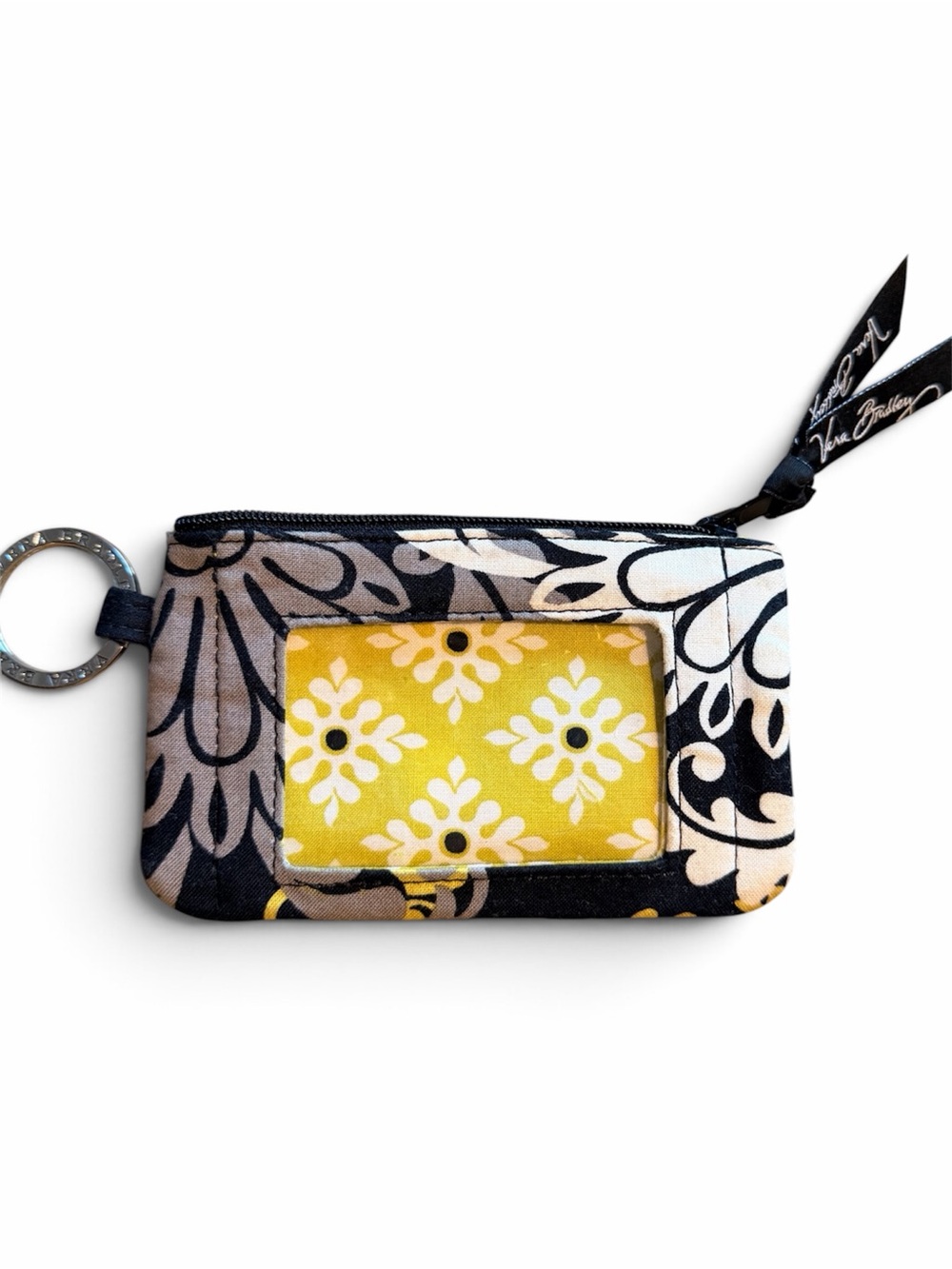 Vera Bradley Yellow Floral ID Card Case
